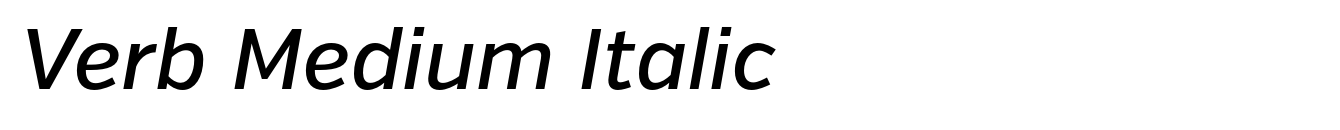 Verb Medium Italic